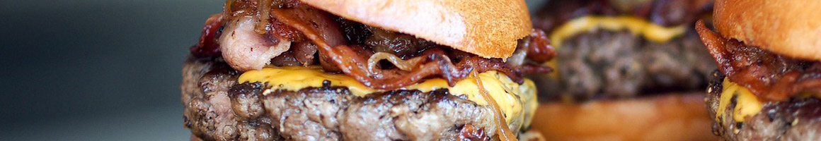 Eating Burger at Burger Rush restaurant in Hemet, CA.